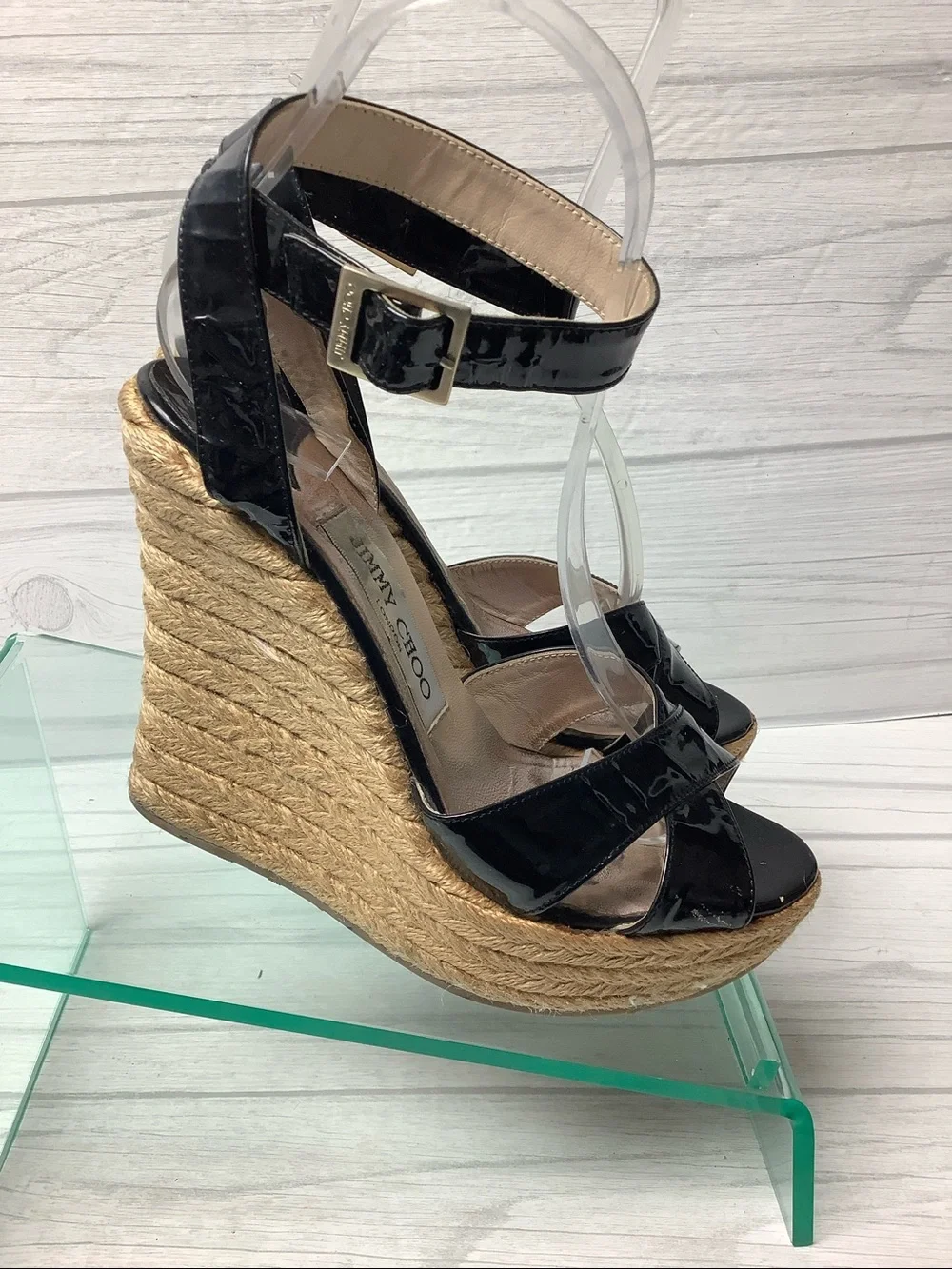 Jimmy Choo Espadrille Wedge Sandals